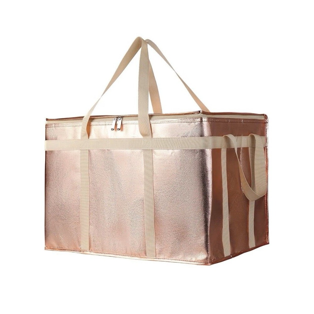 XXX-Large Insulated Delivery Bag,Hot/Cold,Large Capacity,Reusable,Gold Color